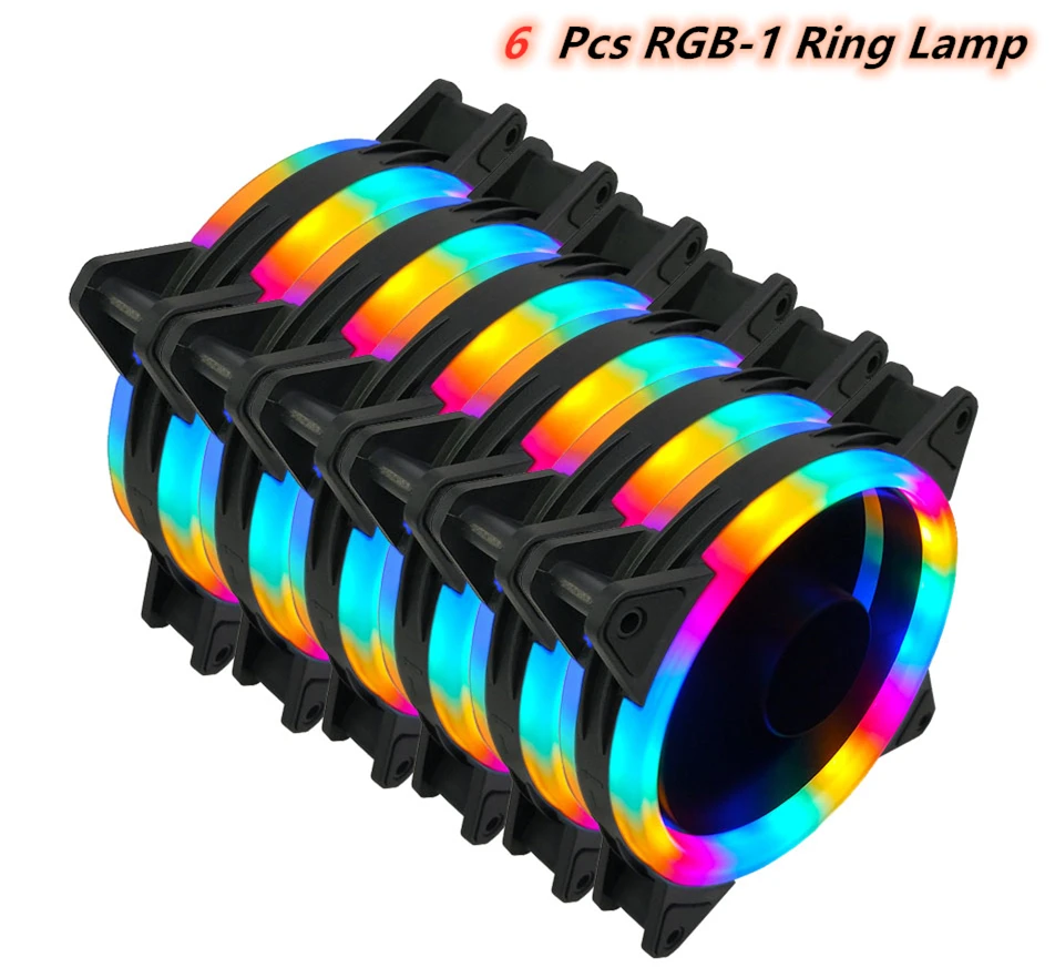 6Pcs RGB 1 Ring Lamp