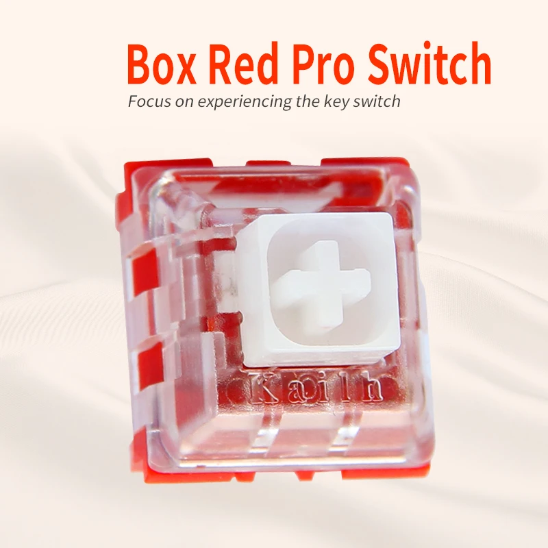 Kailh Box-Interruptor de Teclado mecánico de Chocolate, pulsador de perfil bajo, RGB, SMD, vástago blanco, lineal, sensación de mano, Rro rojo - imagen 5