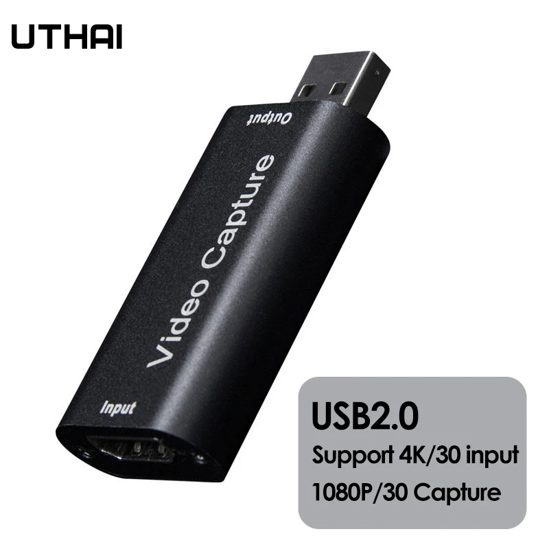 Tarjeta de captura de vídeo UTHAI 4K USB 3,0 2,0 Compatible con HDMI caja de grabación de vídeo juego DVD cámara grabación transmisión en vivo - imagen 5