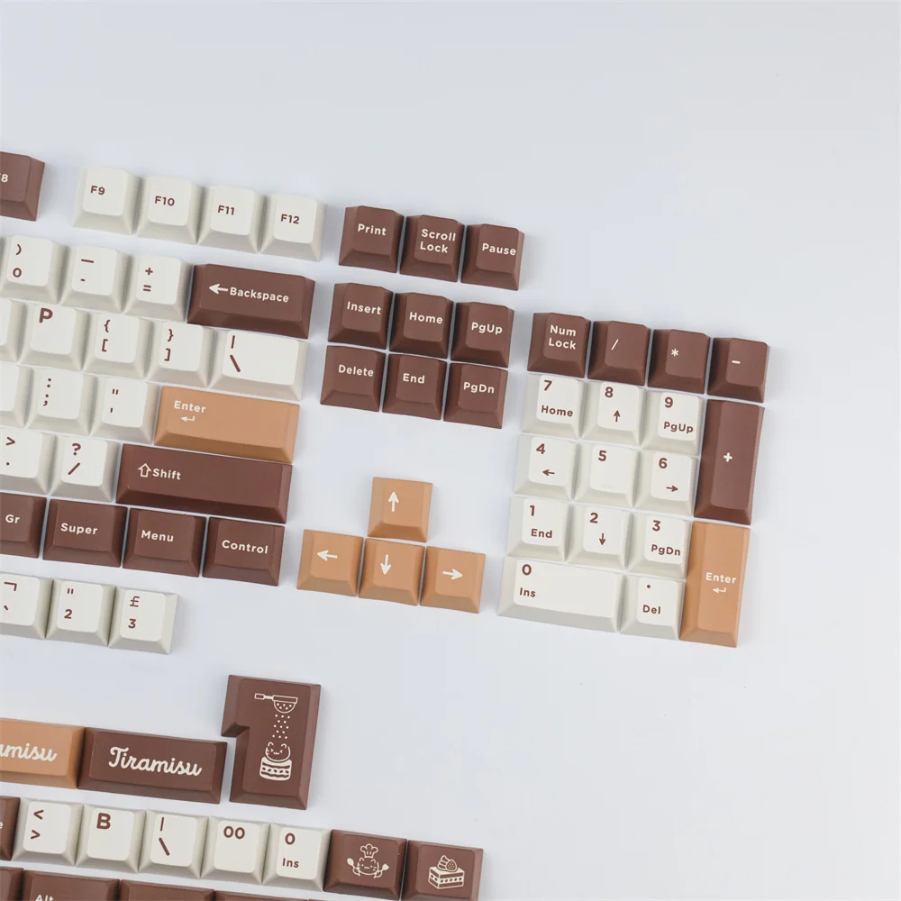GMK Tiramisu Keycap Cherry Profile Teclado mecánico PBT Full Keycap tinte sublimación con 1U 1.25U 1.5U 1.75U 2U 2.25U Shift - imagen 4