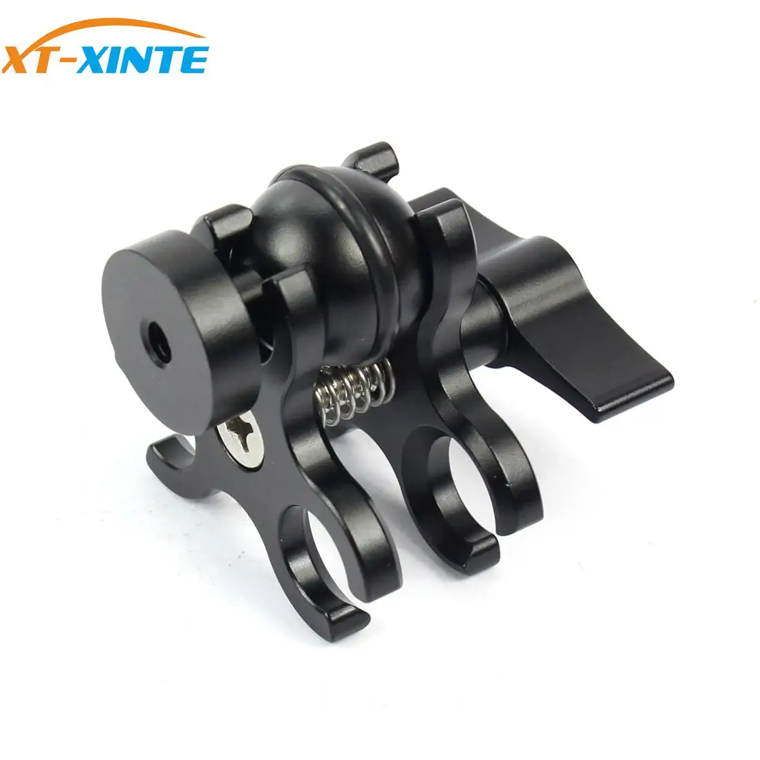 Abrazadera mejorada con Clip de mariposa Triple de 3 orificios, montaje + adaptador de cabeza de bola para luces de buceo, accesorio de brazo LED para Gopro 13 - imagen 5