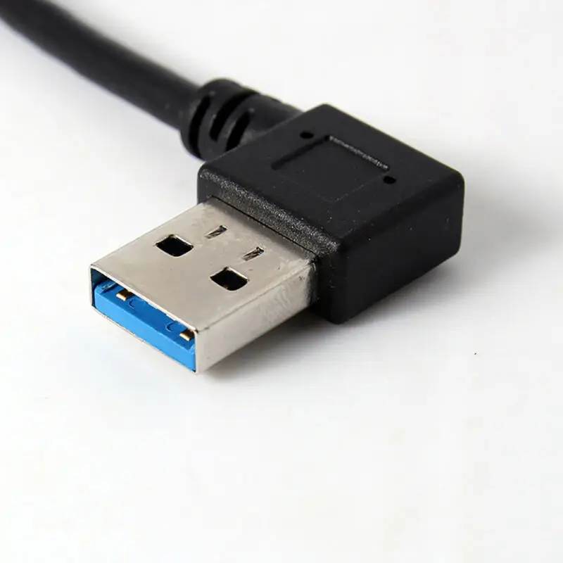 Cable adaptador USB 3,0 A macho a hembra de 90 grados, extensor de extensión de ángulo, transmisión rápida izquierda/derecha/arriba/abajo - imagen 5