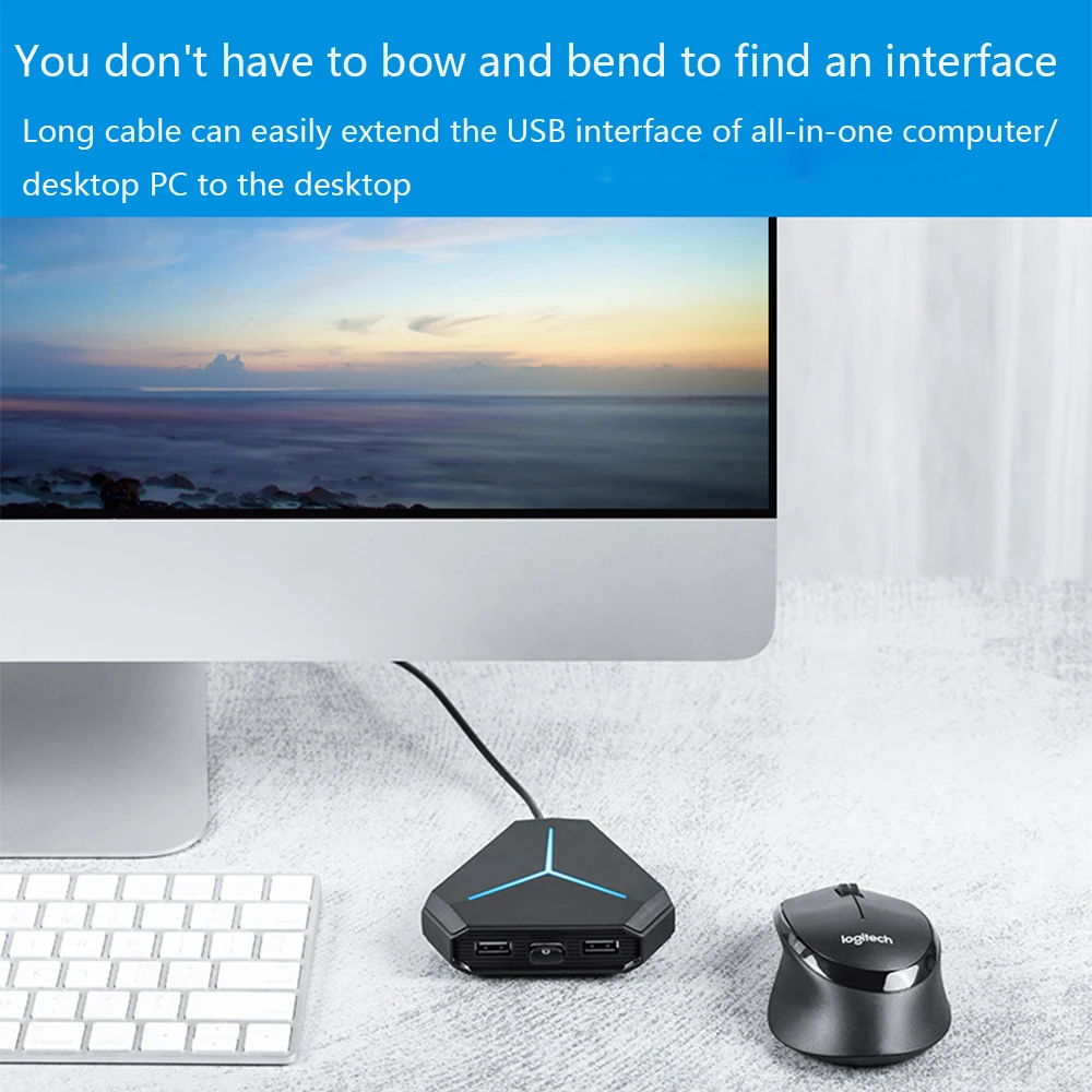 Hub USB USB 3,0 Hub USB Splitter Multi USB 2,0/3,0 lector de tarjetas auriculares micrófono Jack 6 puertos Hub para PC de escritorio Notebook - imagen 3