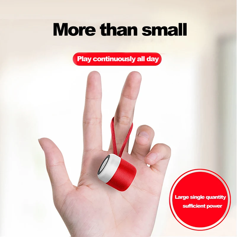 Mini altavoz de alta calidad con Bluetooth, reproductor de música portátil inalámbrico con TWS, columna de sonido para exteriores, Subwoof, Supergraves - imagen 2