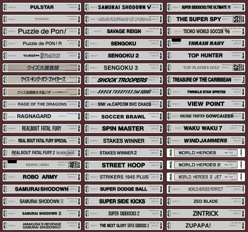Cartucho de juego individual NEOGEO MVS personalizado para máquina Arcade SNK o consola AES con adaptador NEO MVS - imagen 5
