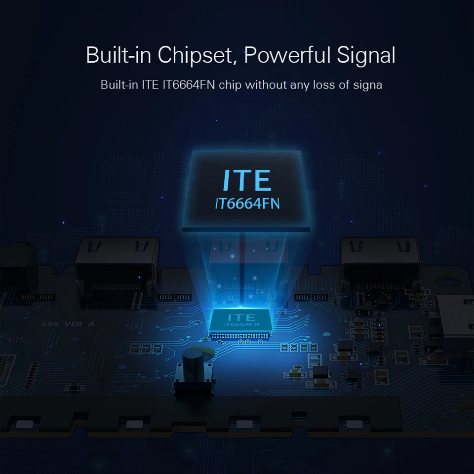 Divisor de Audio y vídeo para ordenador portátil, accesorio con soporte 3D HDR, 4K, 60Hz, 1x2 HDMI 2023, 2,0 - imagen 4