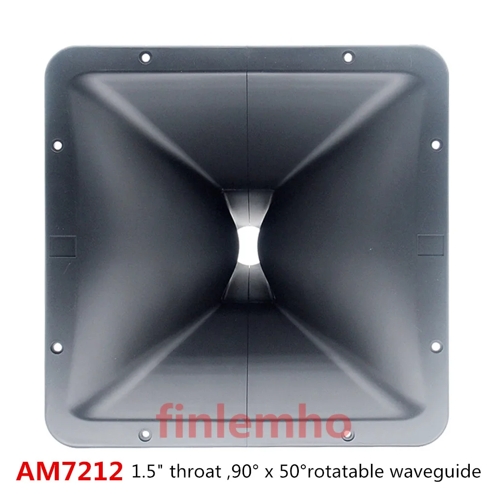 1 altavoz DJ Tweeter bocina 1,5 "garganta AM7212 guía de onda 90 °   x 50 °   HiFi del coche para la dirección pública del cine en casa de audio profesional
