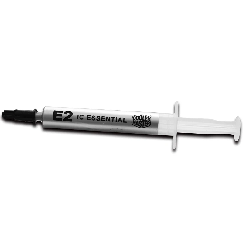 Cooler Master-pasta de grasa térmica E2, 2,4g, compuesto de silicona para CPU/tarjeta de visualización/memoria/chip de potencia, refrigeración con raspador - imagen 3
