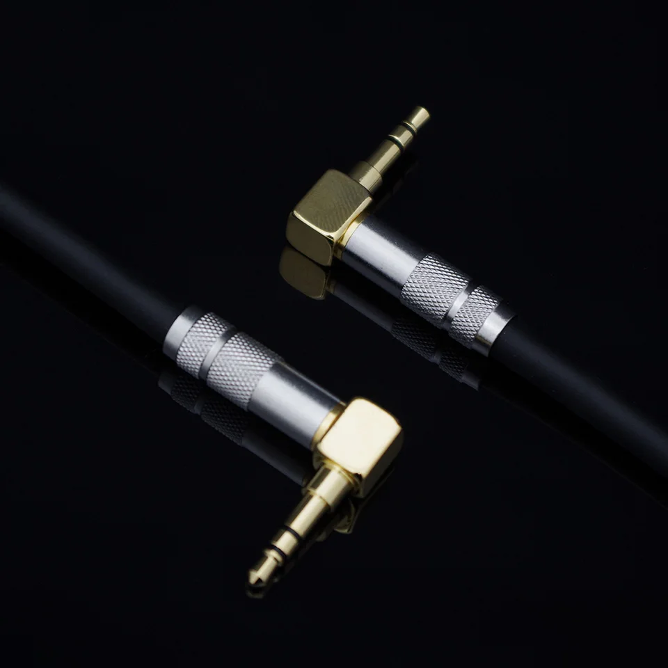 Cable de conexión de auriculares HIFI DIY de 3,5mm a 3,5mm Cable de Audio auxiliar macho a macho Cable de grabación de coche de 3,5mm con carcasa de fibra de carbono