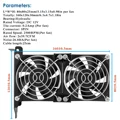 Hydraul 8CM Dual Fan