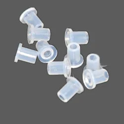 10 Uds. Accesorios CISS tapones huecos enchufe de goma de tinta transparente blanca conector vacío para cartucho