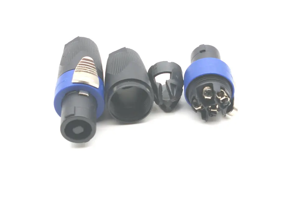 Conector de Cable de Audio Compatible CON Speakon, de 4 pines conector macho de alta calidad, 10 Uds. - imagen 2