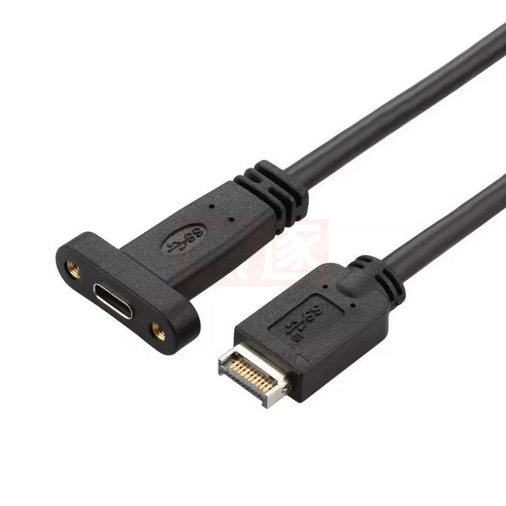 0,5 M 1 Uds Usb3.1 Usb 3,1 cabezal del Panel frontal tipo E tipo E a Usb-C tipo C - imagen 4