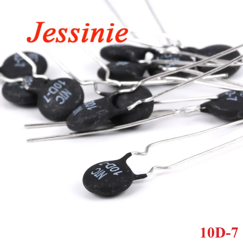 Resistencia termistor 20 piezas NTC 10D-7 10D7, resistencia térmica - imagen 2