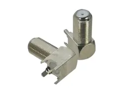 Conector F TV Hembra Ángulo Recto – Adaptador RF Coaxial PCB