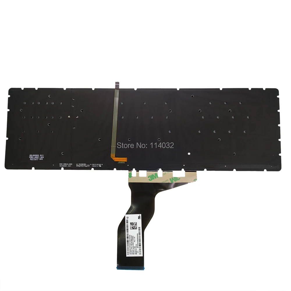 Teclado retroiluminado para HP Pavilion, 15 AB, 15 AB000, AB012TU TR FR, negro, KB, teclas verdes, 9Z, NC8BQ, 60F, NSK, CWGBQ - imagen 3