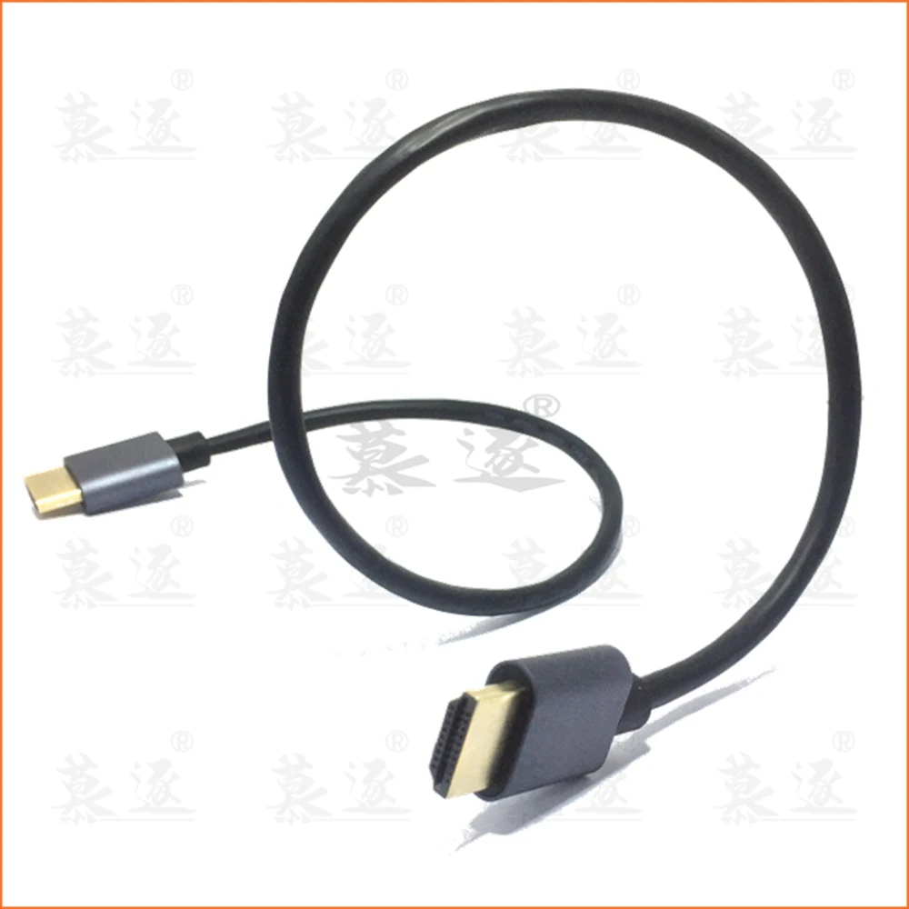 M/M aleación de aluminio HDMI-compatible a HDTV 2k * 4k 2,0 Cable HD delgado para TV portátil proyector PS3 PS4 Cable 0,5 m 1m 1,5m 3m - imagen 2