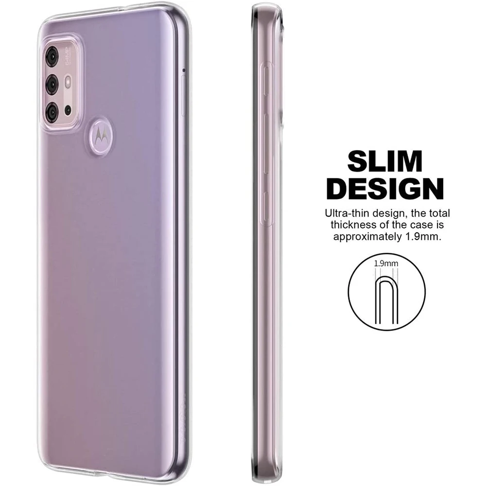 Funda protectora de teléfono para cámara, cubierta trasera suave y transparente para Motorola Moto G10 G30 G40 G50 G60 G100 G Play Power Stylus 2021 Edge S - imagen 5