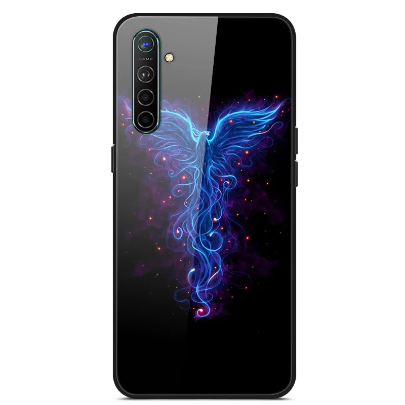 Para OPPO Realme XT Funda de vidrio templado Funda dura de parachoques suave para OPPO Realme 6 Pro Realme X2 XT Funda de teléfono Realme6 contraportada - imagen 2