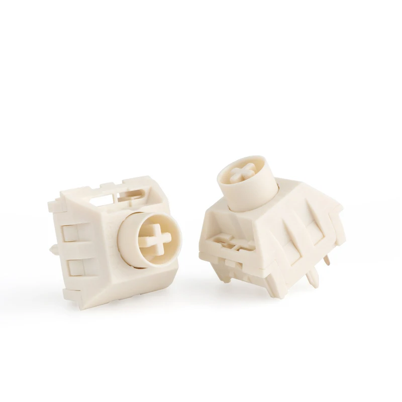 NovelKeys Kailh Cream Switch 5pin POM 55g Force MX interruptor de vástago para teclado mecánico retroiluminado 50m impermeable y a prueba de polvo - imagen 3