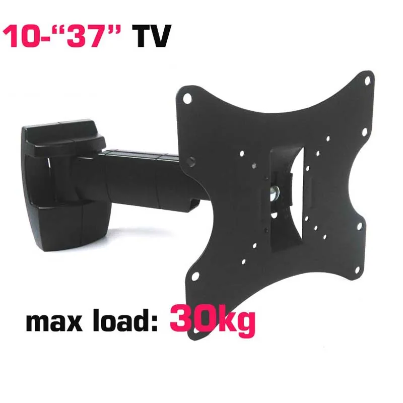 Soporte de pared para tv led, brazos articulados de 10 ", 26", 37", soporte ajustable para montaje en vesa, 30kg, montaje en pared para tv