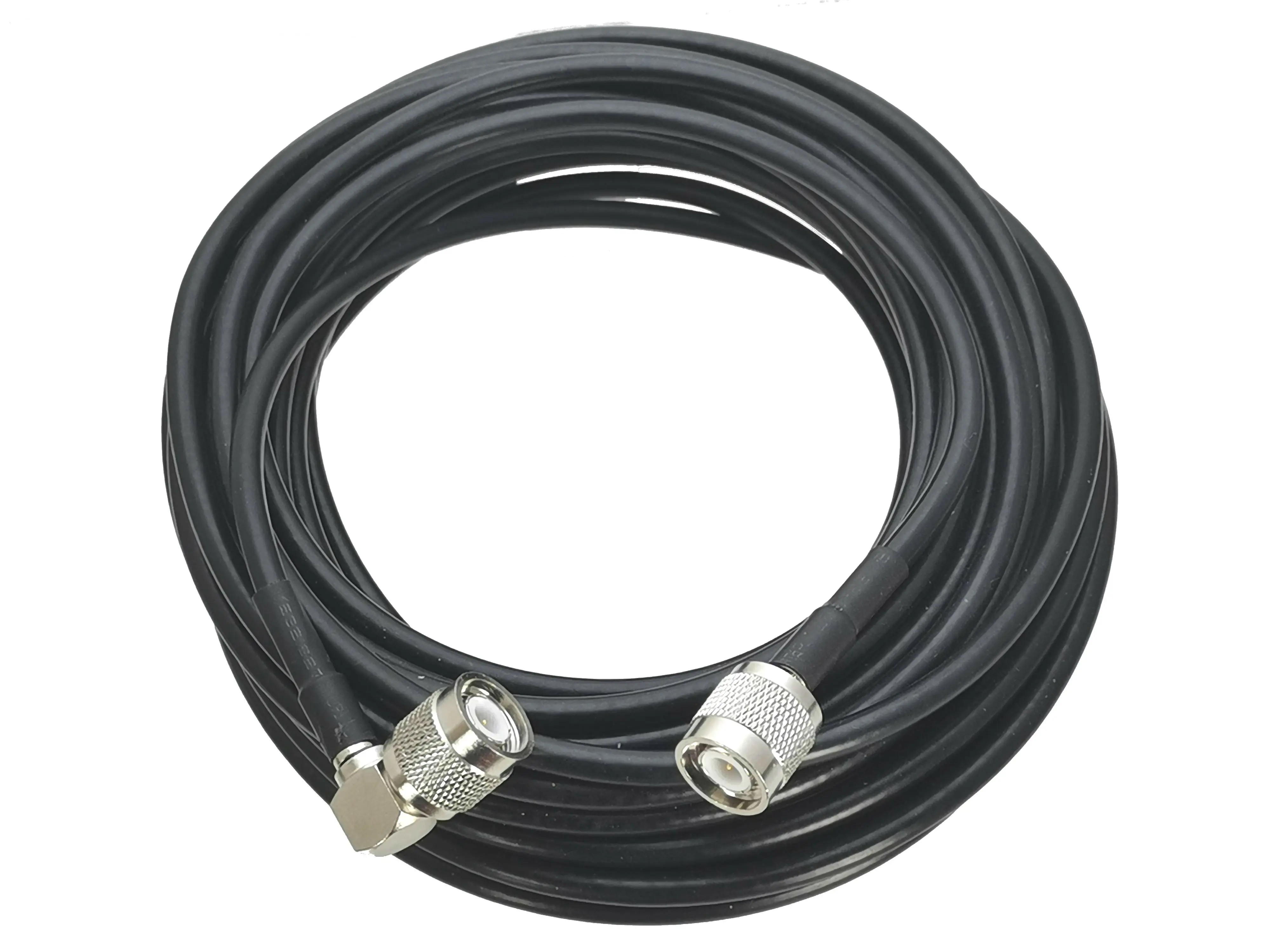 Conector macho RG58 TNC a enchufe macho TNC conector de ángulo recto Cable pigtail de puente RF 6 pulgadas ~ 20M
