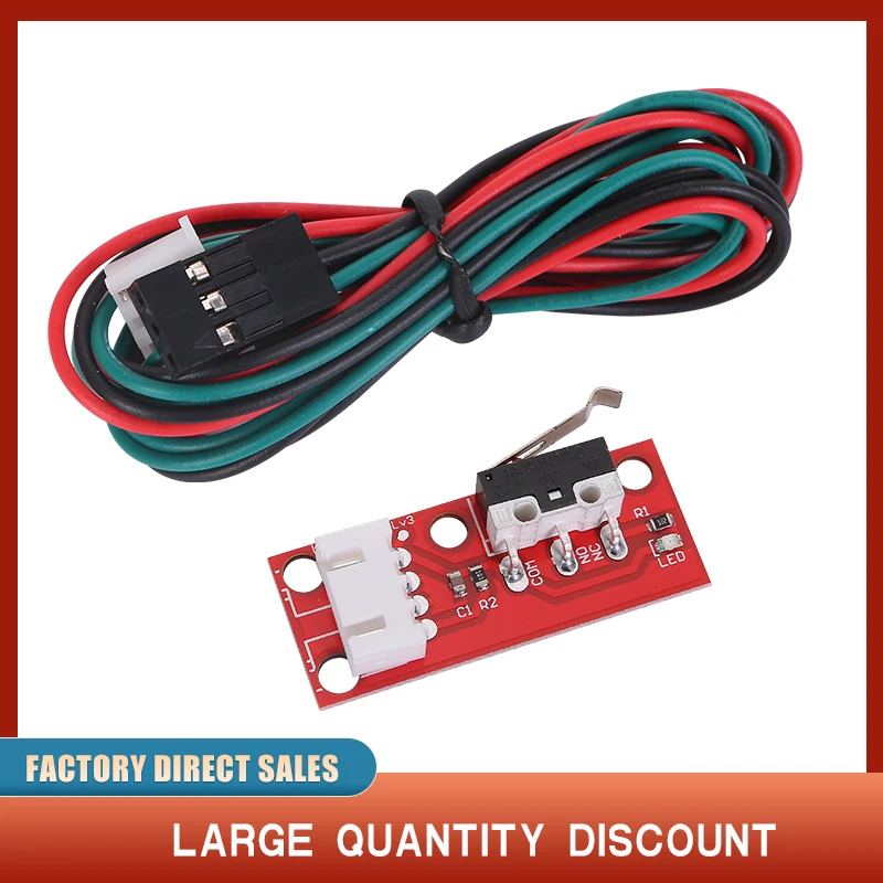 Interruptores de límite de tope mecánico, piezas de impresora 3D con Cable de 3 pines de 70cm, rampas 1,4, interruptor de pieza de placa de Control, 1 Uds - imagen 2
