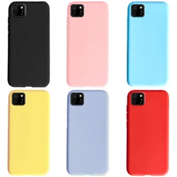 Para Honor 9S Funda de silicona Color caramelo Funda de teléfono para Huawei Y5P 2020 Honor9S 9 S DRA-LX9 DUA-LX9 suave TPU Funda Coque parachoques