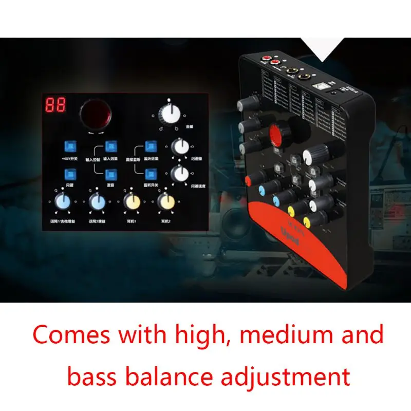 Micrófono de tarjeta de sonido externo profesional Upod Pro, interfaz de grabación USB 2022 de 48V para teléfono móvil, PC, Karaoke en vivo, 2,0, 1 Juego - imagen 3