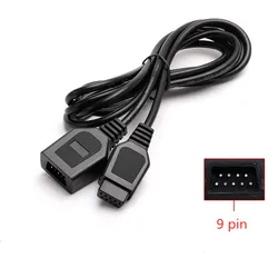 Extensión de Cable controlador de 6 pies y 9 pines para Sega Genesis, Cable para Sega Genesis 2/3 Megadrive 2