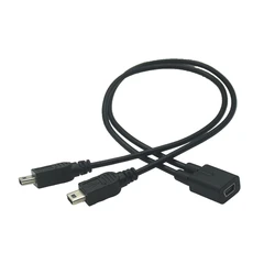 Cable Divisor USB 2.0 Hembra a 2 Macho – Carga Rápida