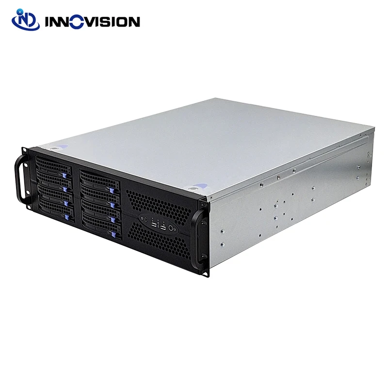 Nuevo 3U 570MM 8 HDD 8 bahías Hotswap Rack servidor chasis caja de la computadora compatible con discos duros SATA SAS 7xPCIE ranuras de expansión completa - imagen 2