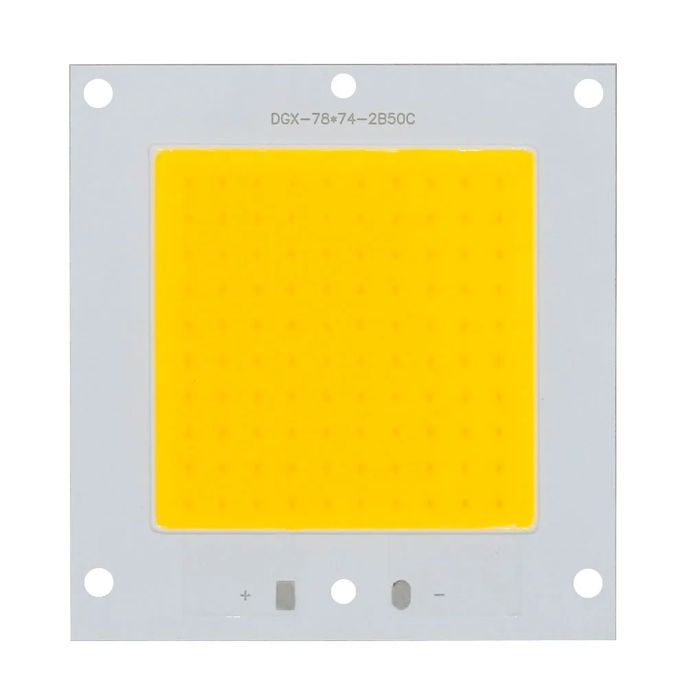 2 uds LED COB Chip 2B50C de alta potencia 50W 300mA LED COB lámpara cuentas DC150V para foco DIY tablero de luz exterior cuadrado blanco frío