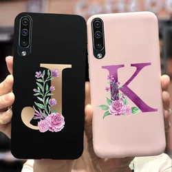 Funda de silicona para Samsung Galaxy A30s y A50s con letras a la moda