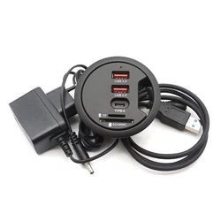 Concentrador USB-C Escritorio Lector SD MicroSD para PC