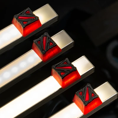 Tapa de tecla de resina hecha a mano para interruptor MX, tapa de llave retroiluminada de individualidad mecánica para Dota 2, trabajo manual, 1 unidad - imagen 4