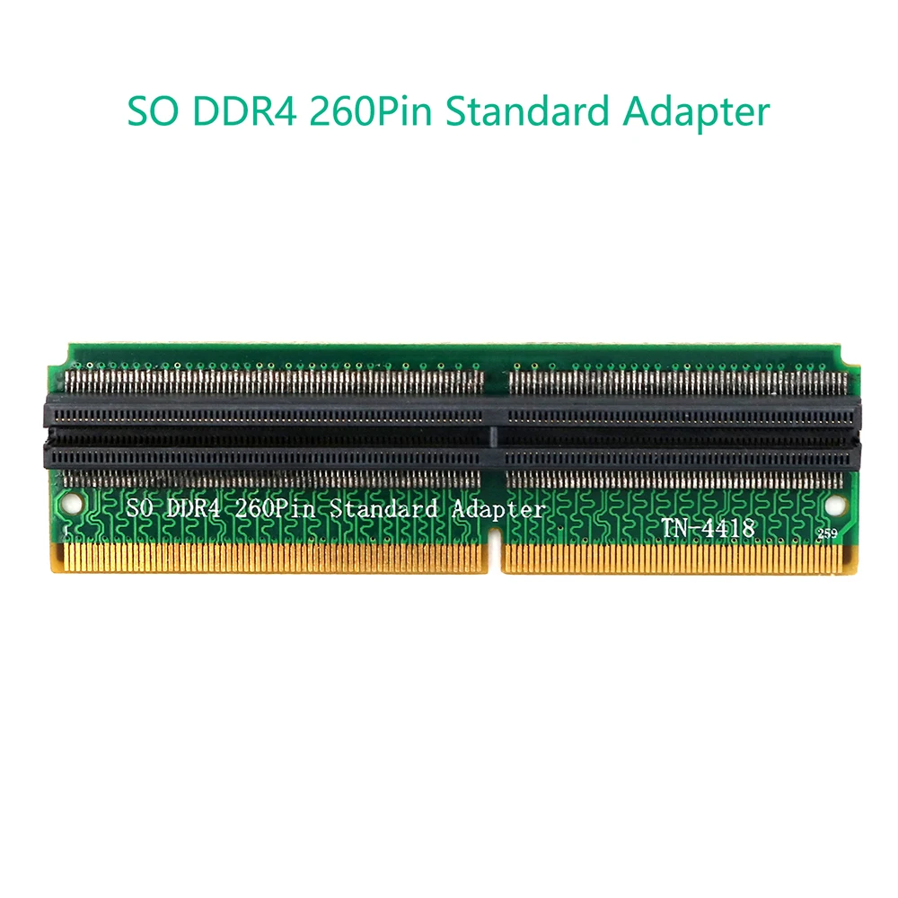 Tarjetas adicionales H1111Z, adaptador de memoria DDR4 SO DIMM, tarjeta elevadora SO DDR4 de 260 Pines, Conector de protección de prueba de memoria para ordenador portátil y PC