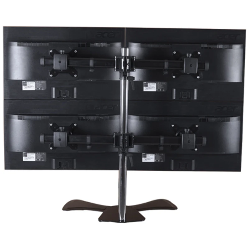 cuatro pantallas 27 pulgadas lcd tv mesa montaje monitor escritorio tres soporte Led soporte lcd - imagen 2