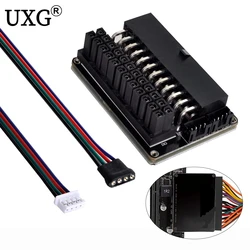 Adaptador ATX 24 pines 90° RGB para fuente de PC