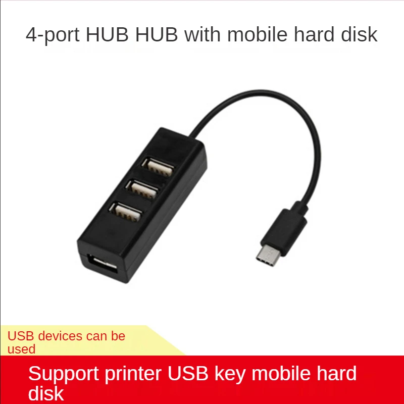 Hub divisor de 4 puertos USB 2,0, adaptador de alta velocidad para Windows Vista XP 2000 98 FE06, para PC, ordenador portátil, Notebook, el más nuevo