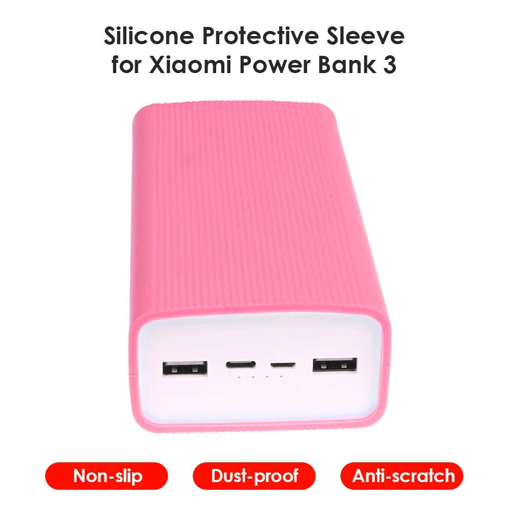 Funda protectora de silicona para Xiaomi Power Bank 3, 30000 MAh, funda protectora - imagen 4