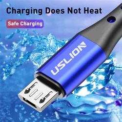 USLION Cable Micro USB Carga Rápida 3M Android Xiaomi Samsung