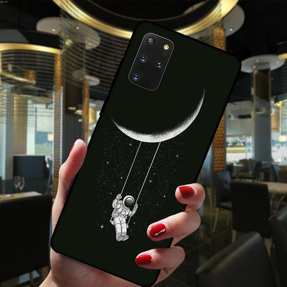 Funda de silicona negra para móvil, carcasa suave de cielo estrellado, chica arcoíris, amante del cuerpo, rosa, para Samsung S20 FE Ultra S10 Lite S9 S8 Plus S10E S7 Edge - imagen 5