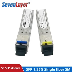 Transceptor SFP BiDi SC 1.25G 1310nm-1550nm WDM Compatible