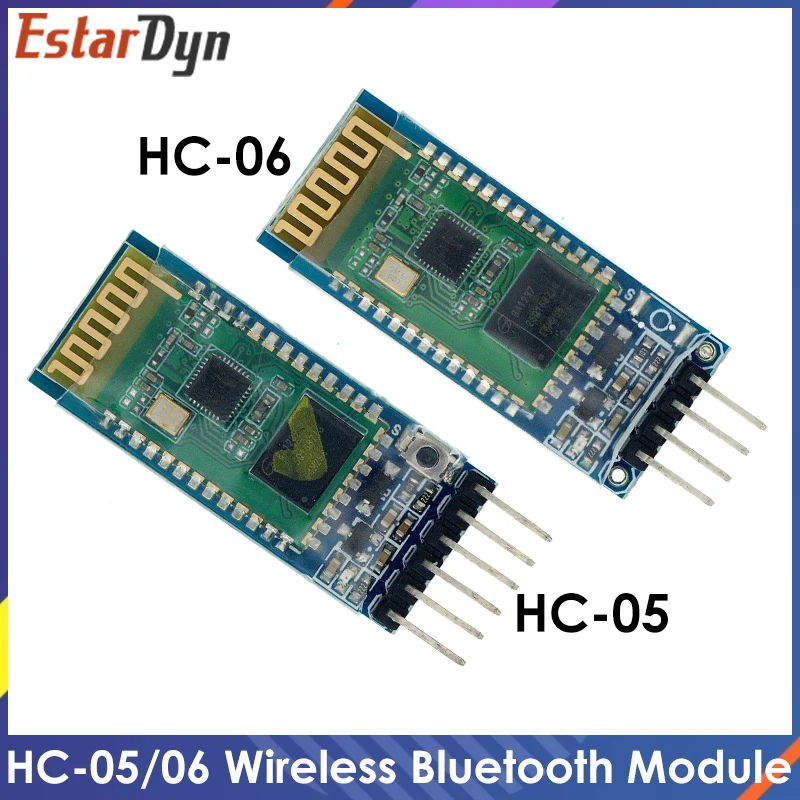 Nuevo HC-05 HC 05 hc-06 HC 06 RF módulo esclavo transceptor inalámbrico Bluetooth RS232/TTL a UART convertidor y adaptador