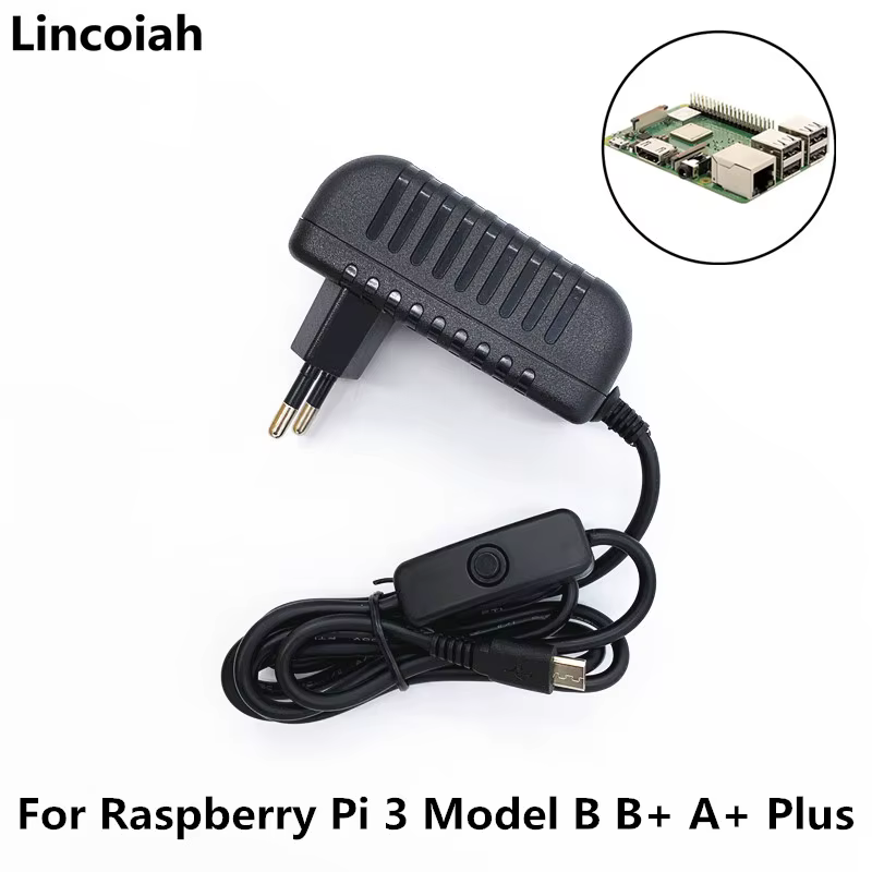 Cargador 5V 3A Micro USB con Interruptor para Raspberry Pi 3 - imagen 5