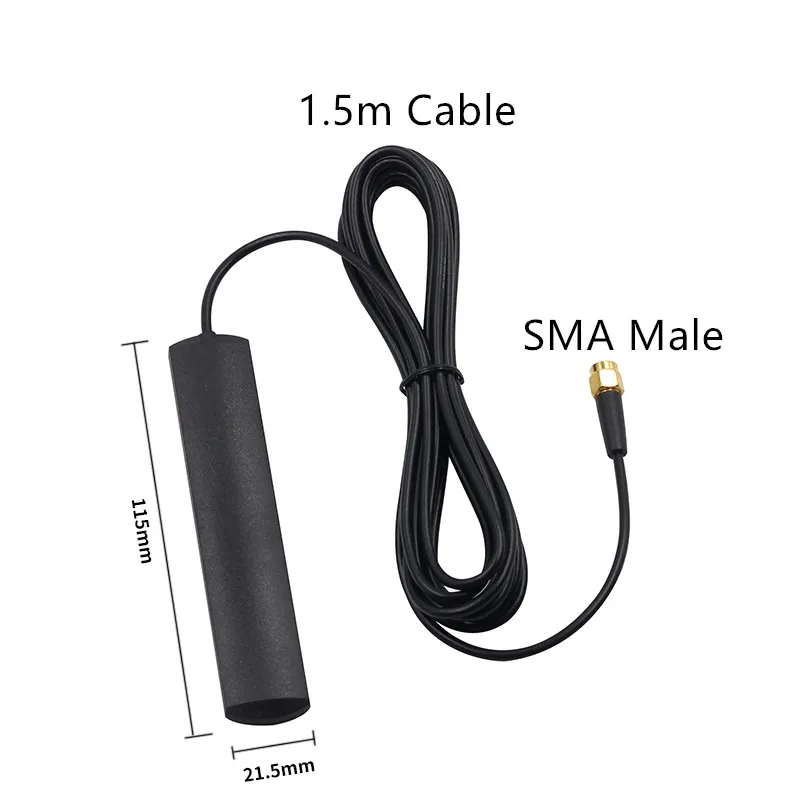 Antena de parche WiFi GSM GPRS 3G 4G, 1,5 m, 3m, Cable de pegamento, frecuencia completa, alta ganancia, 3dbi, conector SMA de comunicación para vehículo - imagen 3