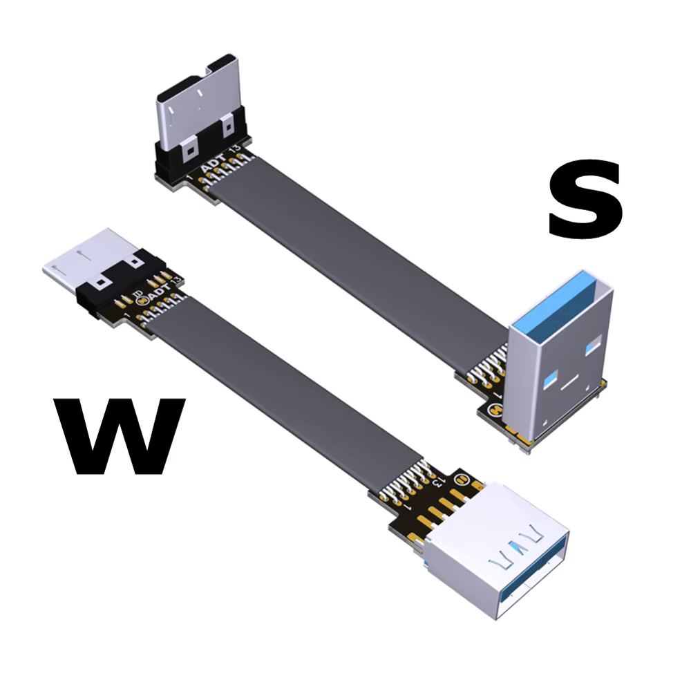 Cable Extensión USB 3.0 Micro B Macho-Hembra – Plano 90° - imagen 5