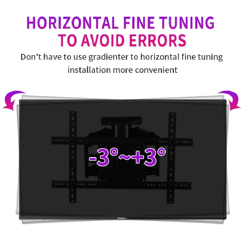 HILLPORT Full Motion 32 "-70" mueble de TV montaje en pared LCD LED soporte retráctil TV Rack montaje en pared soporte Lcd 6 brazos VESA Q7 - imagen 5