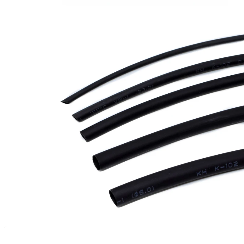 Tubo Termorretráctil Negro 1m – Set Diámetros 1-6mm - imagen 3